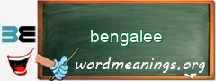 WordMeaning blackboard for bengalee